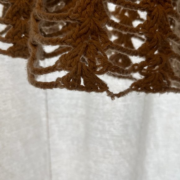 PURE HANDKNIT sweater, summer cover up, 100% cotton. M/L - Picture 5 of 5